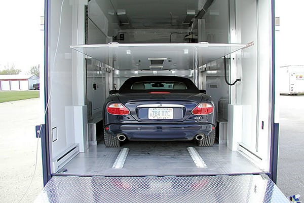An image of an Enclosed Car Shipping Trailers Provide Maximum Protection