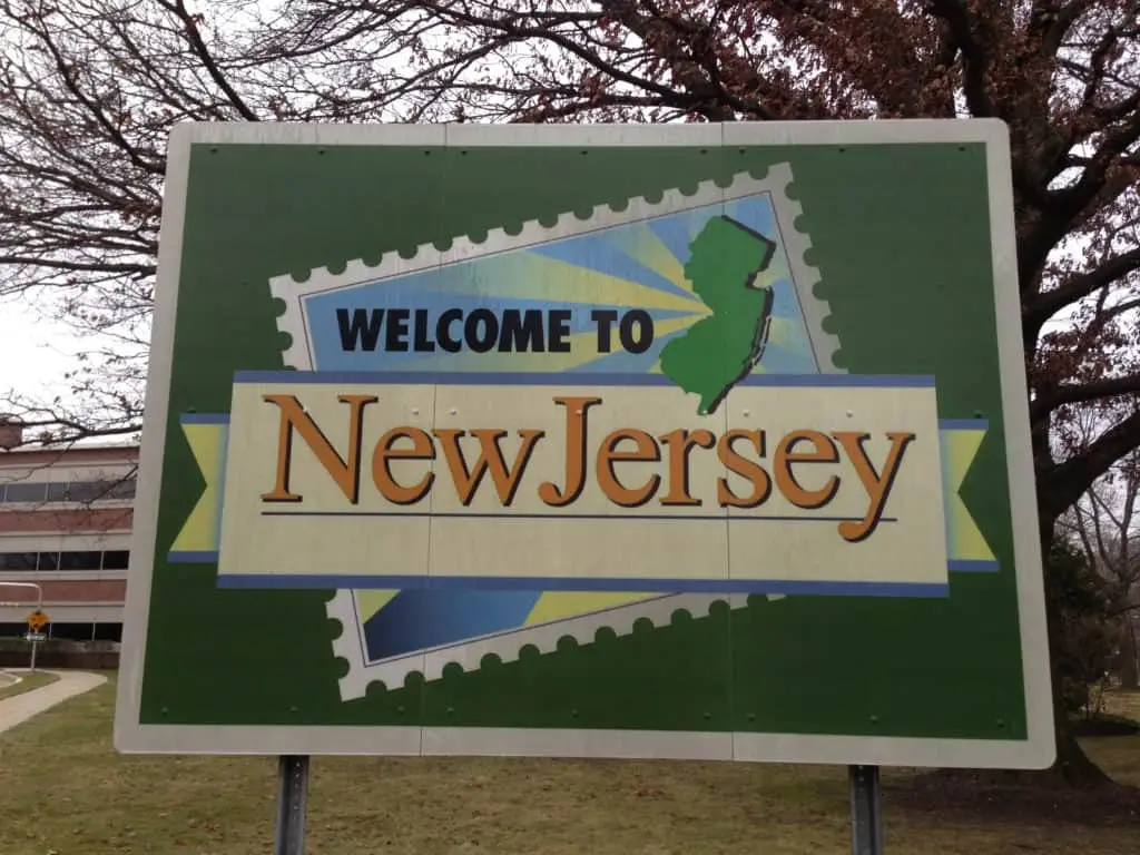 Welcome to New Jersey Sign