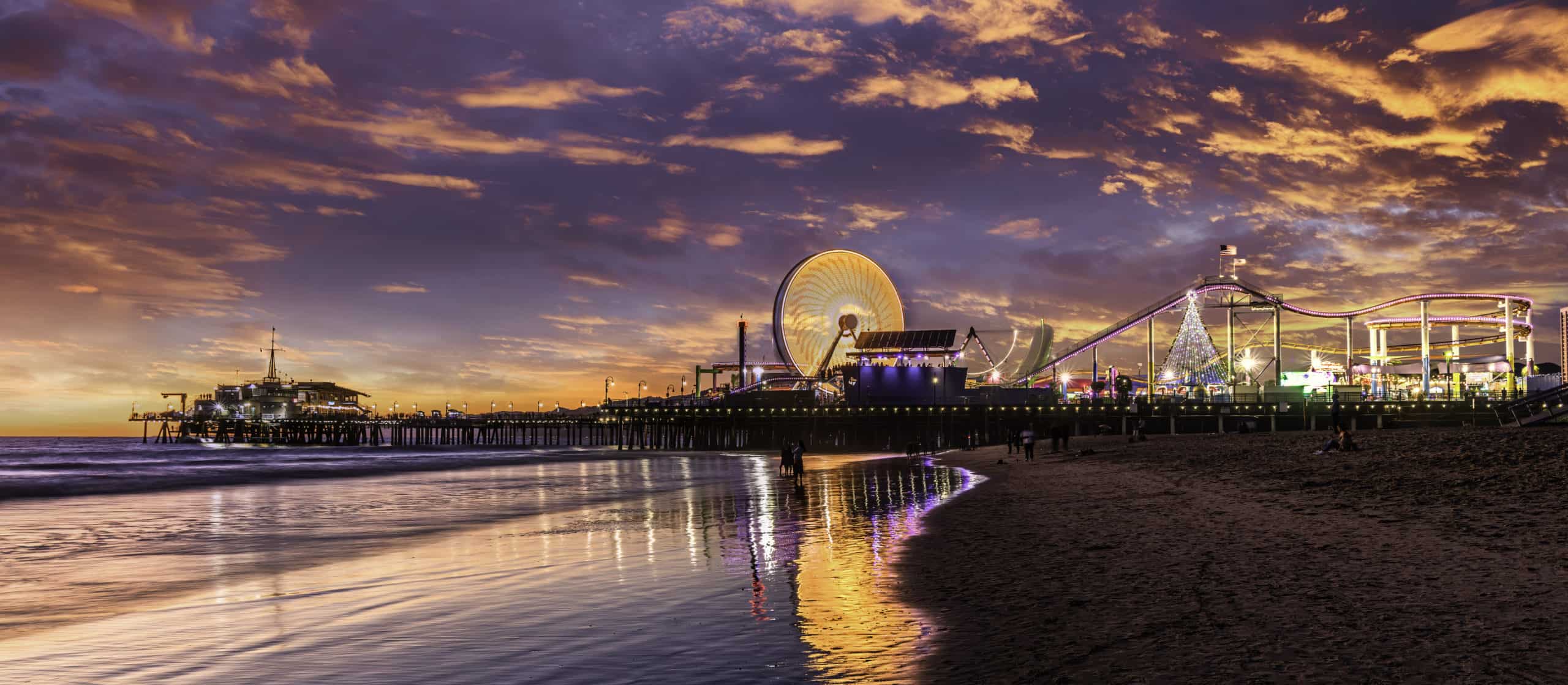 Los Angeles at Santa Monica beach