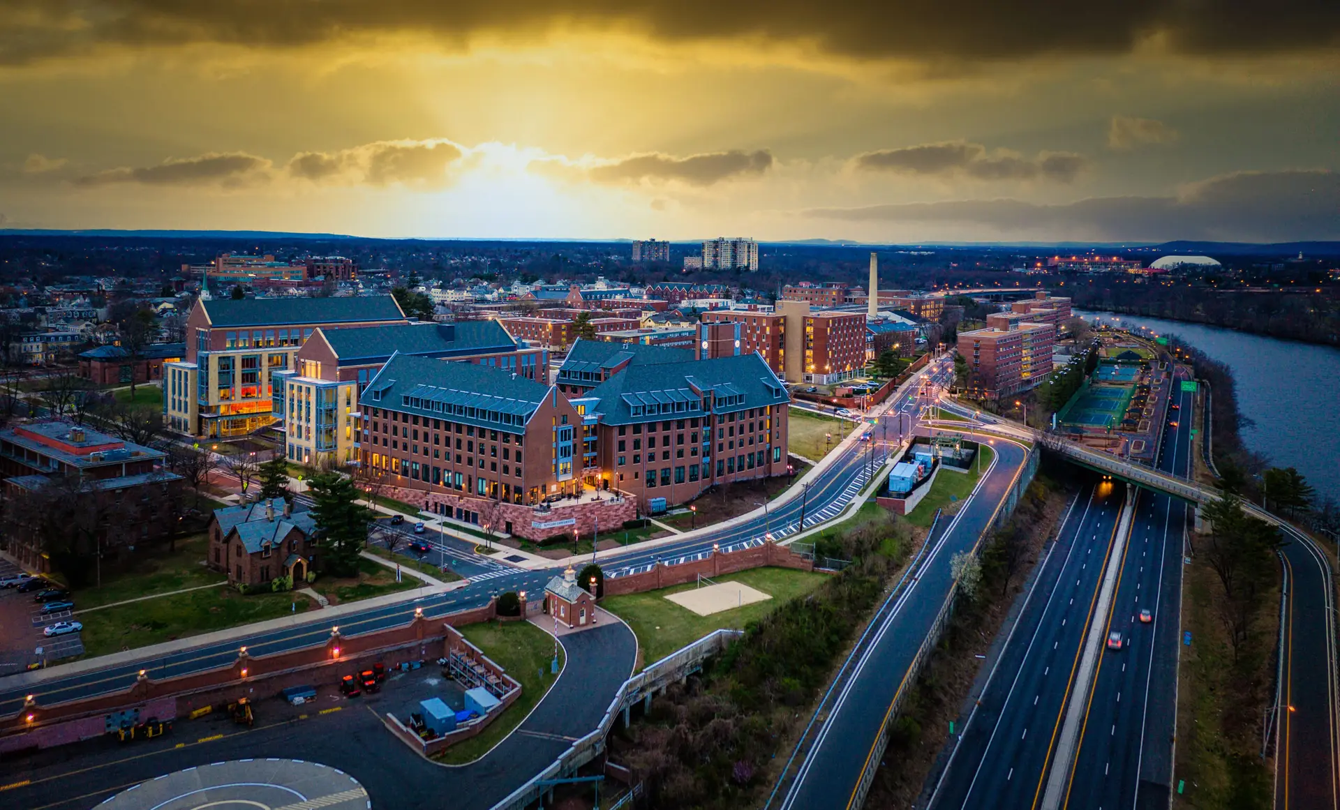 New Brunswick New Jersey Skyline