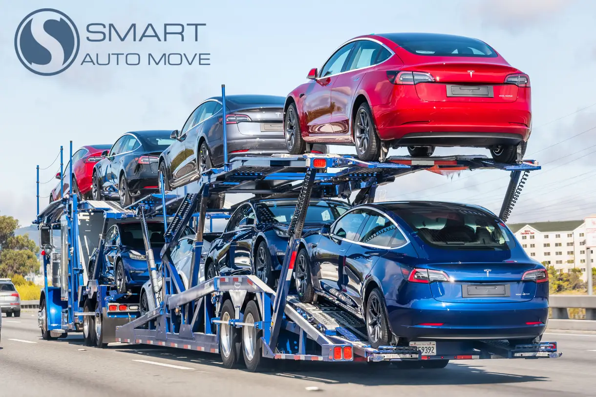 United states car shipping service on 7 car hauler