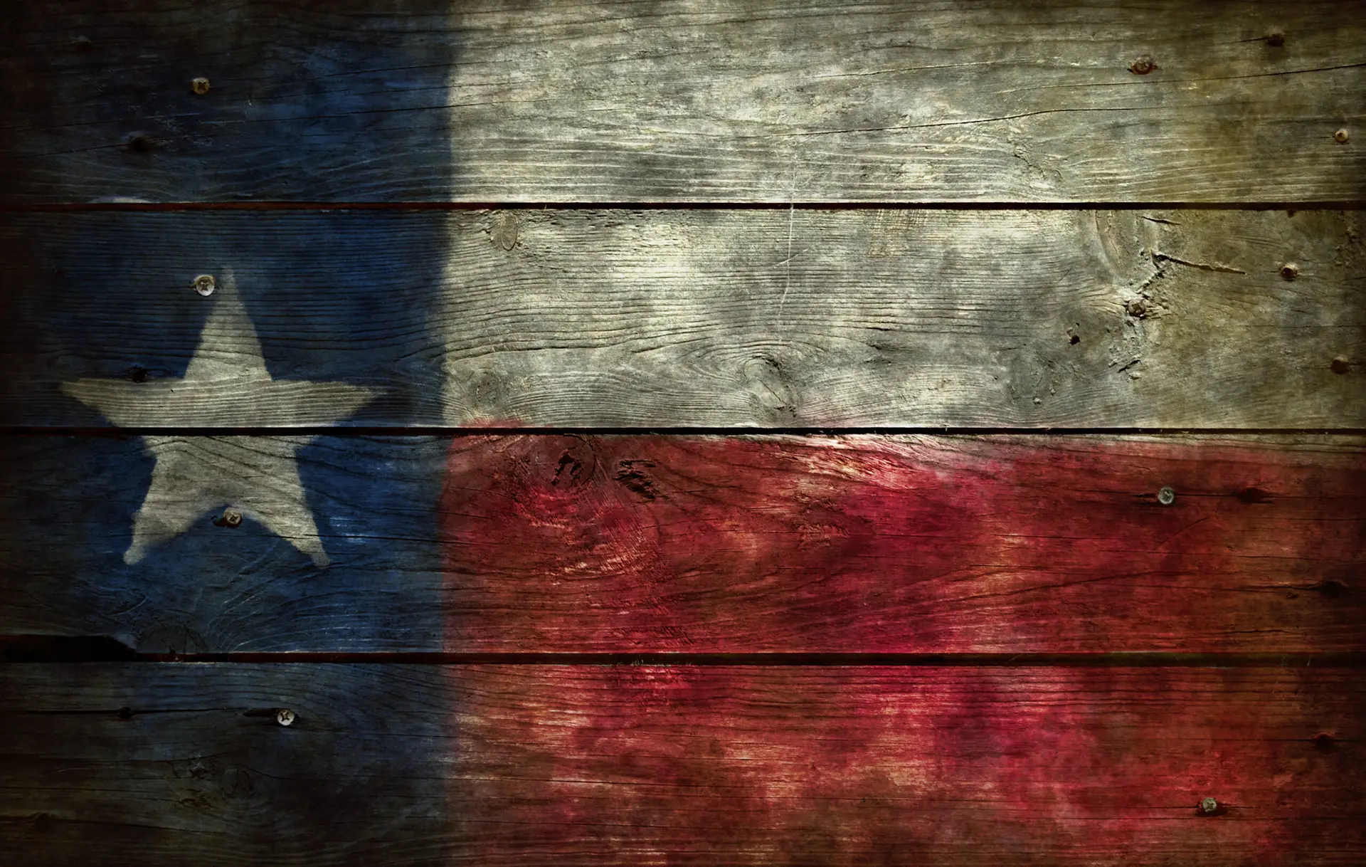 This is the Texas flag painted on wood