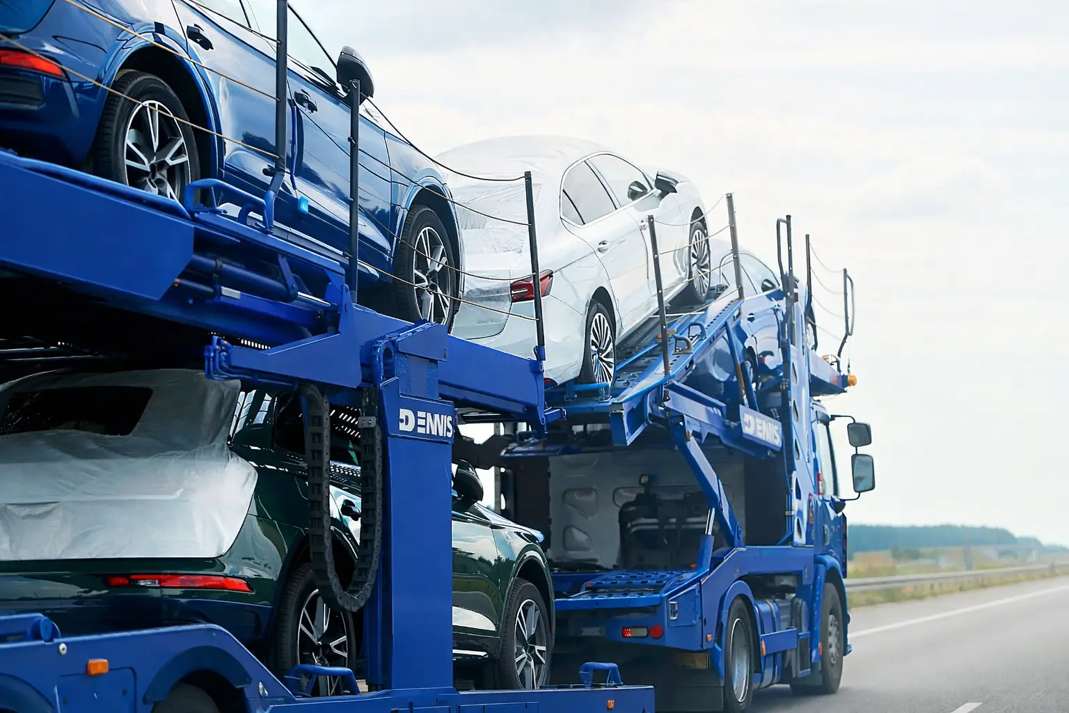Smart Auto Move car carrier picking up vehicles in McKinney, Texas for Dallas area auto transport