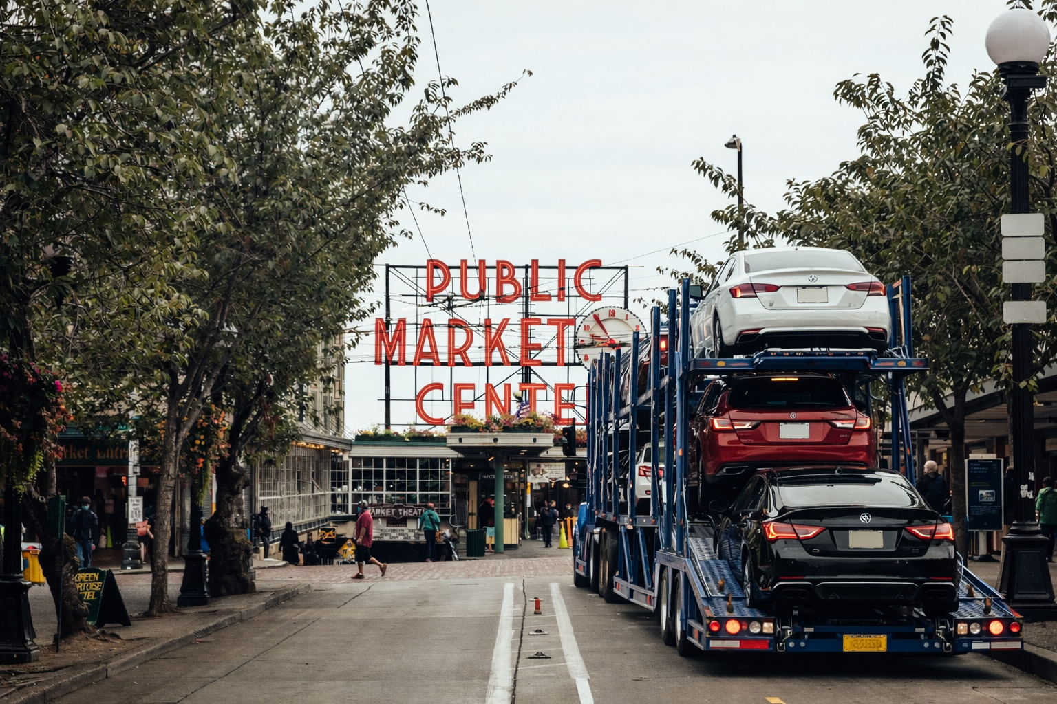 Car carrier picking up vehicles in Seattle for delivery from Kissimmee/Orlando and Central Florida